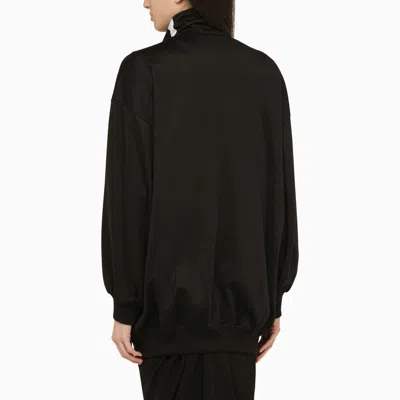 Shop Isabel Marant Black Cotton Blend Zip Sweatshirt