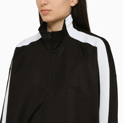 Shop Isabel Marant Black Cotton Blend Zip Sweatshirt