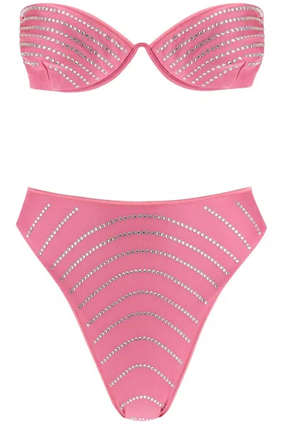 Shop Oseree Oséree Bikini Set With Rhinestones