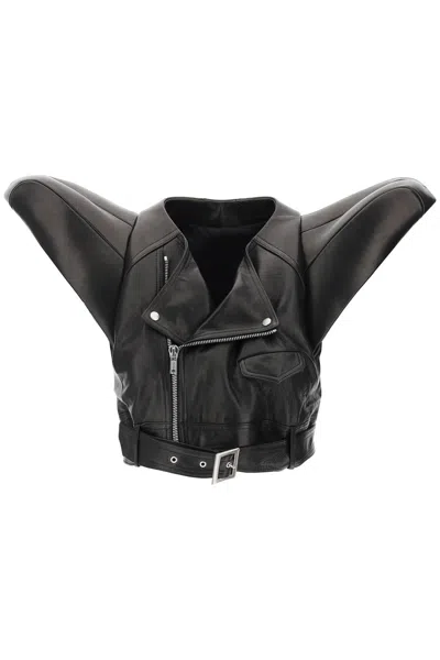 Shop Rick Owens Leather Art Vest For Men