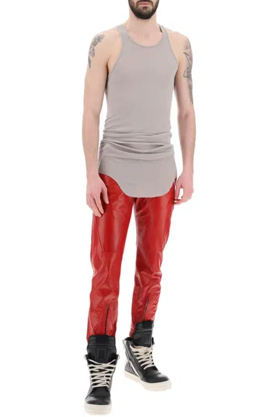 Shop Rick Owens Luxor Leather Pants For Men