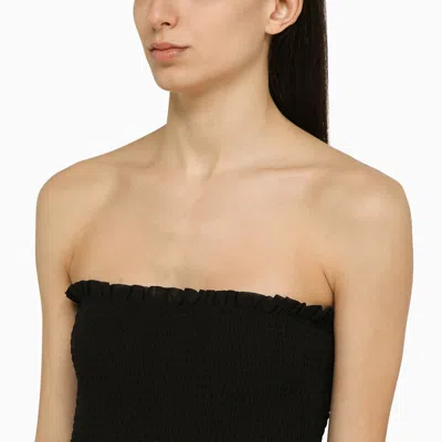 Shop Rotate Birger Christensen Black Sleeveless Long Dress