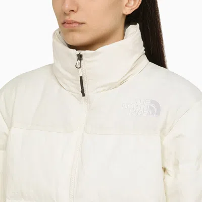 Shop The North Face White Nylon Down Jacket With Logo