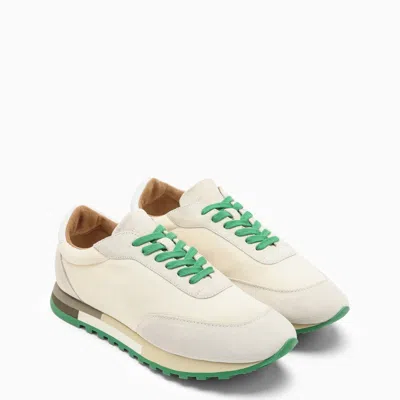 Shop The Row Low Owen Runner Ivory/green Trainer