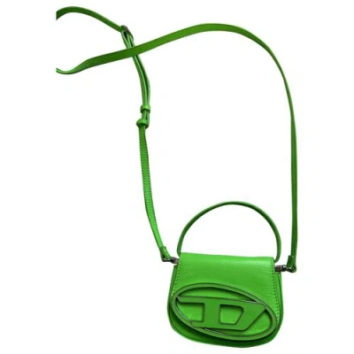 Pre-owned Diesel Leather Handbag In Green