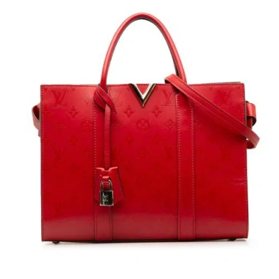 Pre-owned Louis Vuitton Leather Crossbody Bag In Red