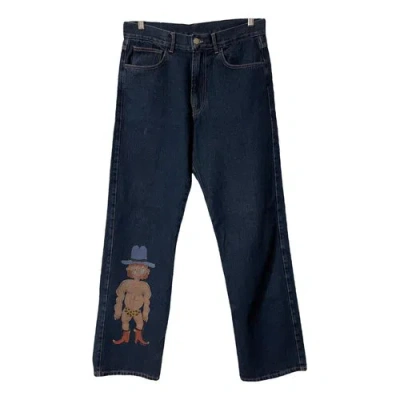 Pre-owned Carne Bollente Straight Jeans In Blue
