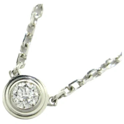 Pre-owned Cartier White Gold Necklace In Silver
