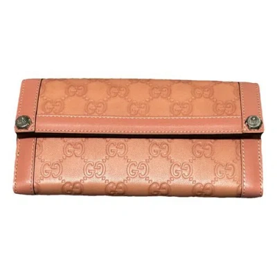 Pre-owned Gucci Gg Blooms Leather Wallet In Other
