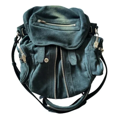 Pre-owned Alexander Wang Marti Leather Backpack In Green