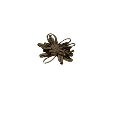 Pre-owned Brunello Cucinelli Leather Pin & Brooche In Beige