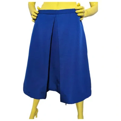 Pre-owned Tibi Mid-length Skirt In Blue