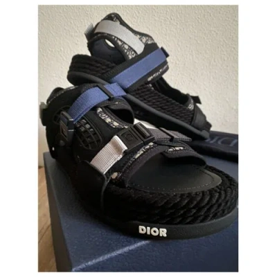 Pre-owned Dior Sandals In Blue