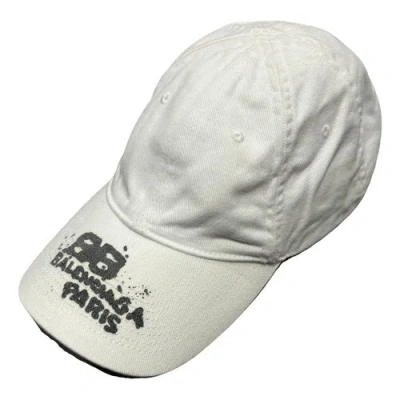 Pre-owned Balenciaga Hat In White