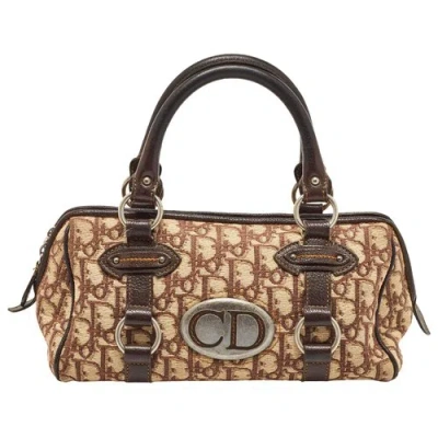 Pre-owned Dior Leather Satchel In Brown