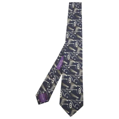 Pre-owned Ralph Lauren Silk Tie In Navy