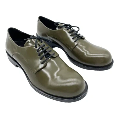 Pre-owned Jil Sander Leather Lace Ups In Green
