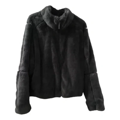 Pre-owned Patagonia Faux Fur Coat In Grey