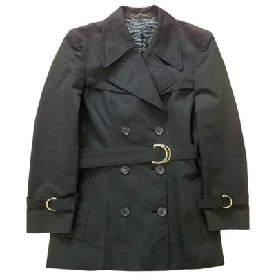 Pre-owned Gucci Trench Coat In Black