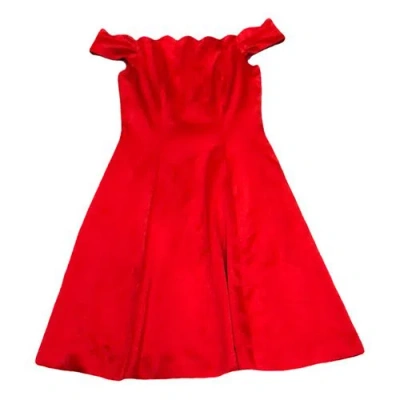 Pre-owned Badgley Mischka Mid-length Dress In Red
