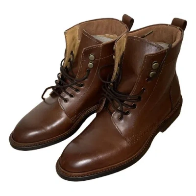 Pre-owned Barker Leather Boots In Brown