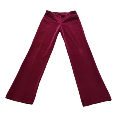 Pre-owned Loro Piana Velvet Straight Pants In Other