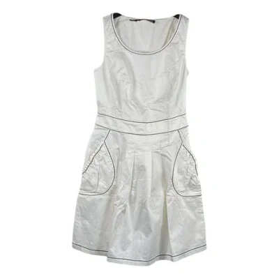 Pre-owned Moschino Love Dress In White