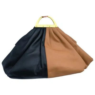 Pre-owned The Volon Gabi Leather Handbag In Black