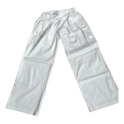 Pre-owned Freddy Large Pants In White