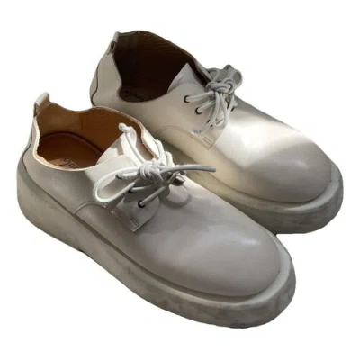 Pre-owned Marsèll Leather Trainers In White