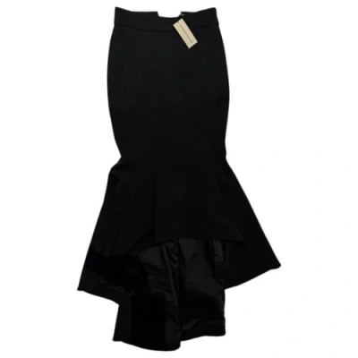 Pre-owned Alexandre Vauthier Maxi Skirt In Black
