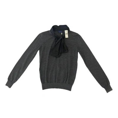 Pre-owned Lanvin Wool Sweatshirt In Grey