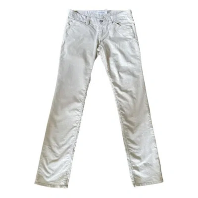 Pre-owned Isabel Marant Étoile Chino Pants In Ecru
