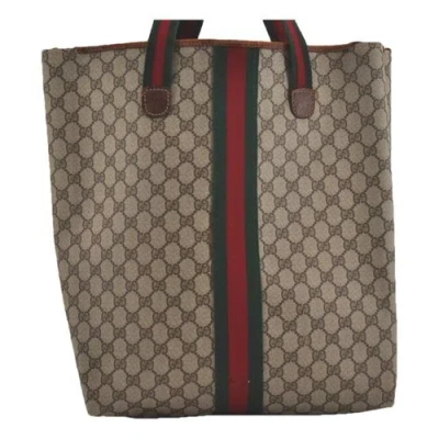 Pre-owned Gucci Tote In Brown