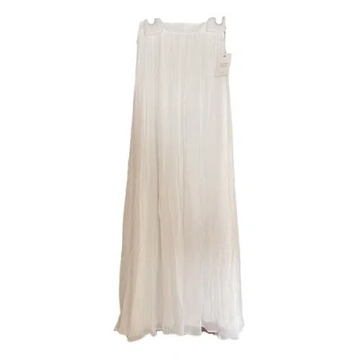 Pre-owned By Malina Maxi Skirt In White