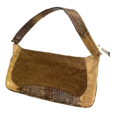 Pre-owned Emanuel Ungaro Leather Handbag In Beige