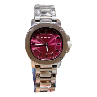 Pre-owned Burberry Watch In Red