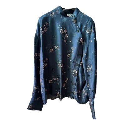 Pre-owned Kenzo Blouse In Blue