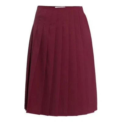 Pre-owned Vivetta Wool Mid-length Skirt In Burgundy
