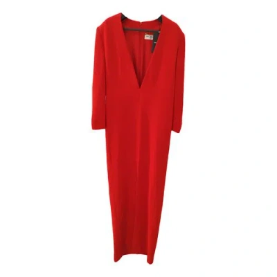 Pre-owned Saint Laurent Maxi Dress In Red