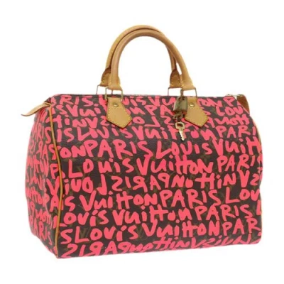 Pre-owned Louis Vuitton Cloth Handbag In Pink