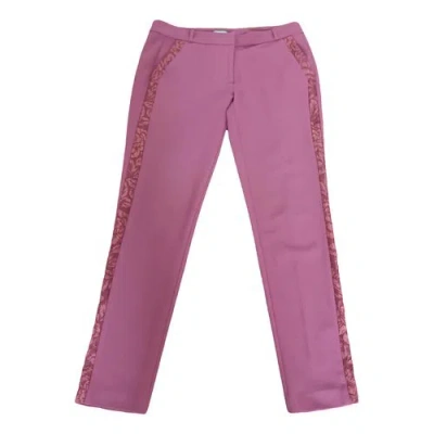 Pre-owned Hoss Intropia Straight Pants In Pink