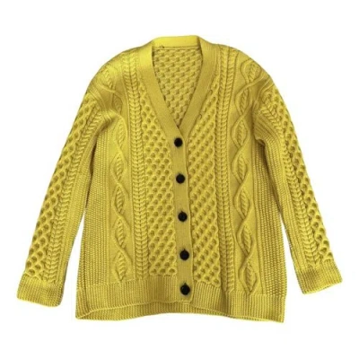 Pre-owned Marc Jacobs Wool Cardigan In Yellow