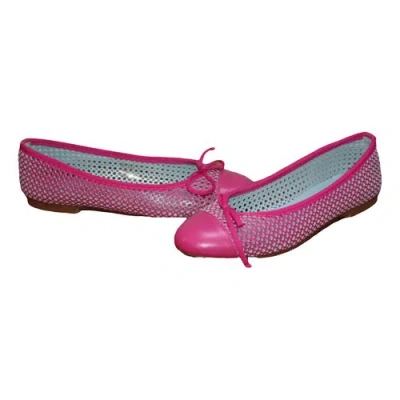 SERMONETA GLOVES Pre-owned Leather Ballet Flats In Pink