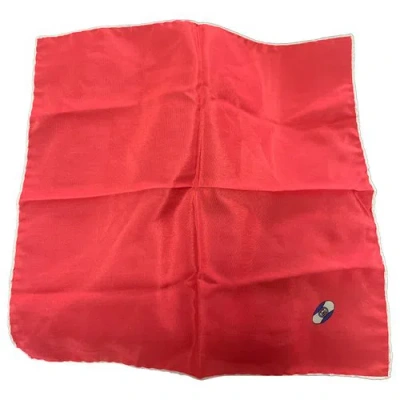 Pre-owned Gucci Silk Scarf & Pocket Square In Red