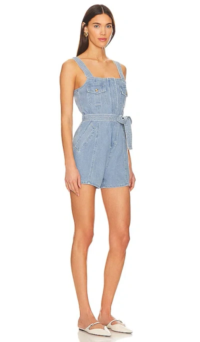 Shop Heartloom Brit Romper In Blue