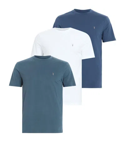 Shop Allsaints Cotton Brace T-shirts (pack Of 3) In Multi