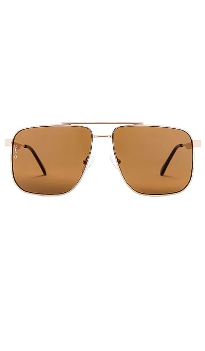 Shop Otra Sorrento Sunglasses In Metallic Gold