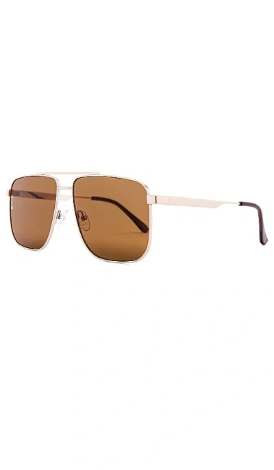 Shop Otra Sorrento Sunglasses In Metallic Gold