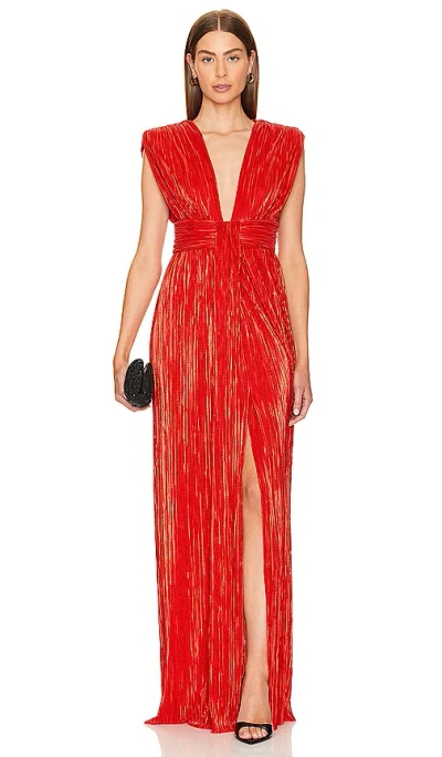 Shop Sabina Musayev Lana Dress In Red